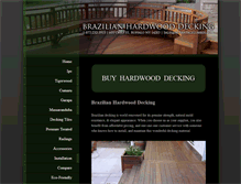 Tablet Screenshot of brazilianhardwooddecking.com